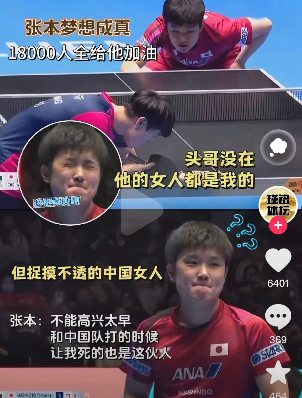 包含法国队力克韩国队，张本智和关键制胜的词条