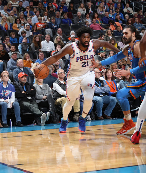 雷霆险胜广州队，恩比德统治全场